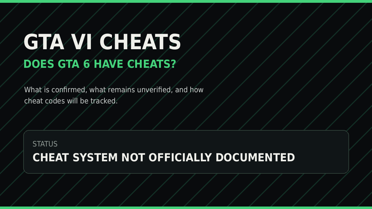 GTA 6 Cheat Codes Updates: What Changed? guide